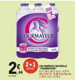 E.Leclerc Eau Minérale Naturelle Courmayeur offre