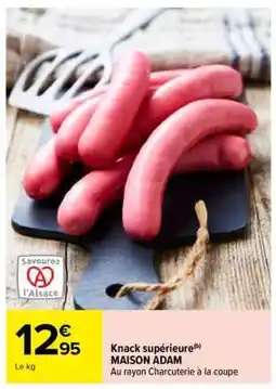 Carrefour Knack supérieure offre