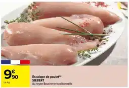 Carrefour Escalope de Poulet offre