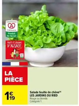 Carrefour Salade feuille de chĂȘne offre