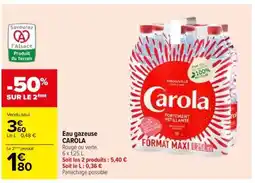 Carrefour Eau gazeuse CAROLA offre