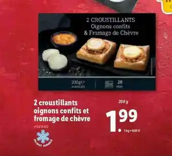 Lidl 2 Croustillants Oignons Confits Et Fromage De Chèvre offre