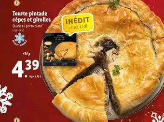 Lidl Tourte Pintade Cèpes Et Girolles offre