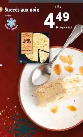 Lidl Succès Aux Noix offre