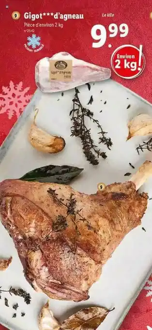 Lidl Gigot D'agneau offre