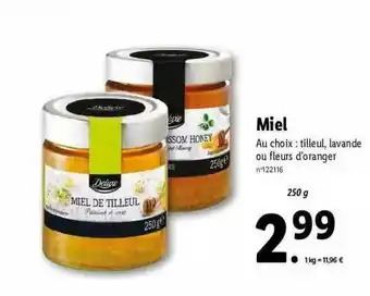 Lidl Miel Deluxe offre