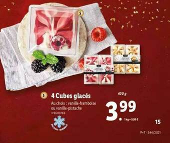 Lidl 4 Cubes Glacés offre