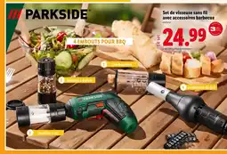 Lidl Parkside Set de visseuse sans fil avec accessoires barbecue offre