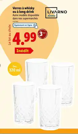 Lidl LIVARNO home Verres à whisky ou à long drink offre