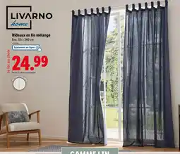 Lidl LIVARNO HOME Rideaux en lin mélangé offre
