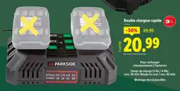 Lidl Parkside Double chargeur rapide offre