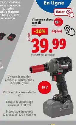 Lidl PARKSIDE Visseuse à chocs sans fil offre