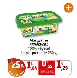 Coccinelle Supermarché Primevère - margarine offre
