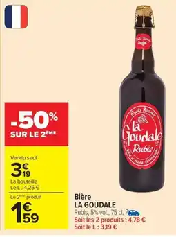 Carrefour Drive LA GOUDALE BiĂšre offre