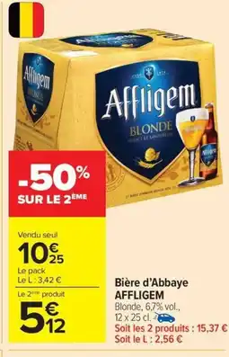 Carrefour Drive AFFLIGEM Bière d'Abbaye offre