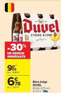 Carrefour Drive DUVEL Bière belge offre