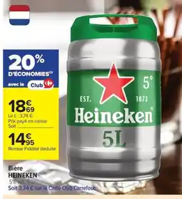 Carrefour Drive HEINEKEN Bière offre