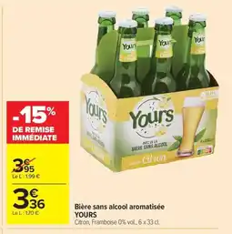 Carrefour Drive YOURS Bière sans alcool aromatisée offre
