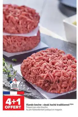 Carrefour Drive Viande bovine: steak haché traditionnel offre