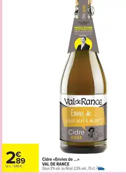 Carrefour Drive VAL DE RANCE Cidre Envies de offre