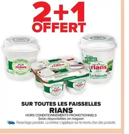 Carrefour Drive RIANS Sur toutes les faisselles offre