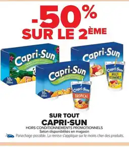 Carrefour Drive CAPRI SUN Sur tout offre