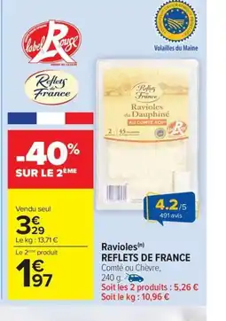 Carrefour Drive REFLETS DE FRANCE ravioles offre