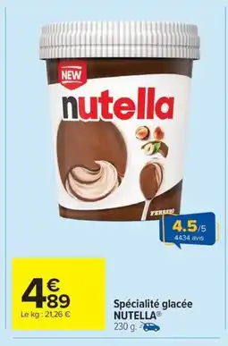 Carrefour Drive NUTELLA Spécialité glacée offre