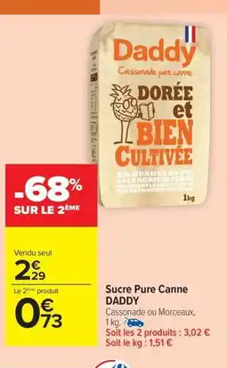 Carrefour Drive DADDY Sucre Pure Canne offre