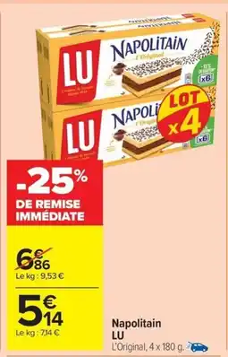Carrefour Drive LU Napolitain offre