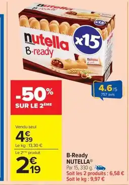 Carrefour Drive NUTELLA B-Ready offre