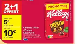 Carrefour Drive KELLOGG'S Céréales Tresor Promo offre