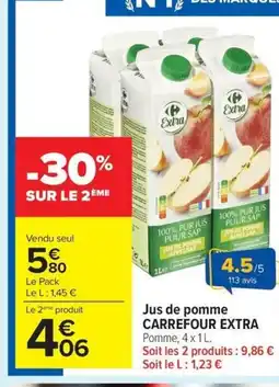 Carrefour Drive CARREFOUR EXTRA Jus de pomme offre