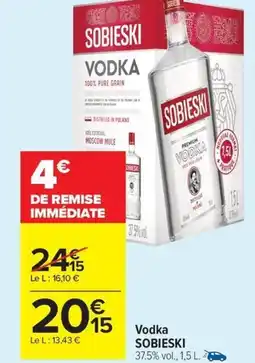 Carrefour Drive SOBIESKI Vodka offre