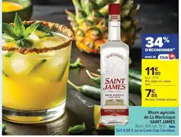 Carrefour Drive SAINT JAMES Rhum agricole de La Martinique offre