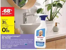 Carrefour Drive MR. PROPRE Spray nettoyant ménager offre