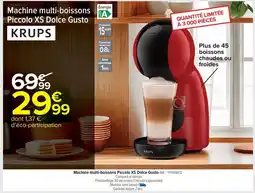 Carrefour Drive KRUPS Machine multi-boissons Piccolo XS Dolce Gusto offre