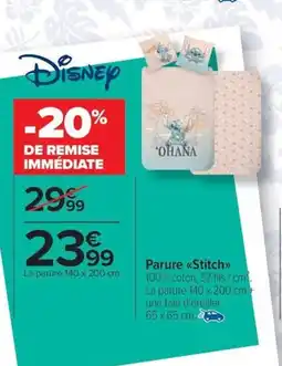 Carrefour Drive Parure Stitch offre