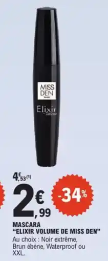 E.Leclerc Drive Mascara elixir volume de miss den offre