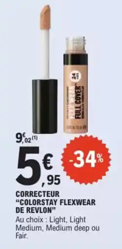 E.Leclerc Drive Correcteur colorstay flexwear de revlon offre