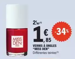 E.Leclerc Drive Vernis à ongles miss den offre