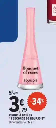 E.Leclerc Drive Vernis Ă ongles 1 seconde de bourjois offre