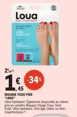 E.Leclerc Drive Masque tissu pied loua offre
