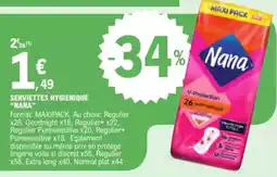 E.Leclerc Drive Serviettes hygienique nana offre