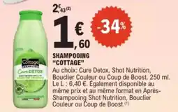 E.Leclerc Drive Shampooing cottage offre