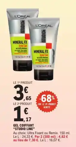 Gel coiffant studio line