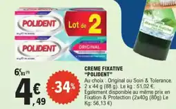 E.Leclerc Drive Creme fixative polident offre