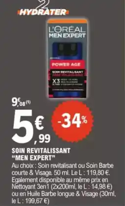 E.Leclerc Drive Soin revitalissant men expert offre