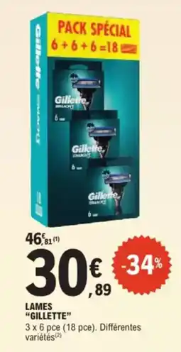 E.Leclerc Drive Lames gillette offre