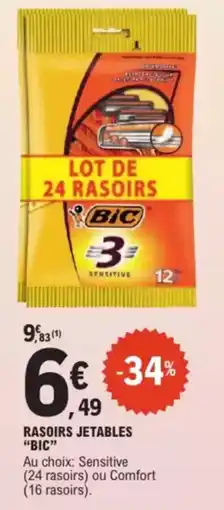 E.Leclerc Drive Rasoirs jetables bic offre